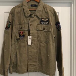 XL POLO military inspired shirt jacket - NWT